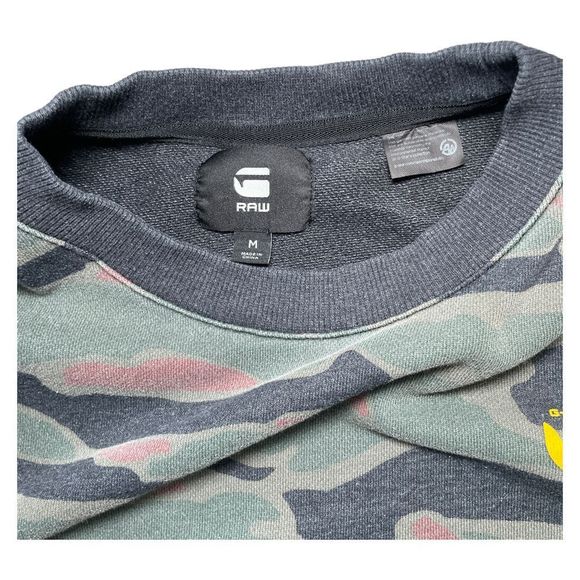 G-Star RAW Camouflage Sweater - M - Picture 4 of 5